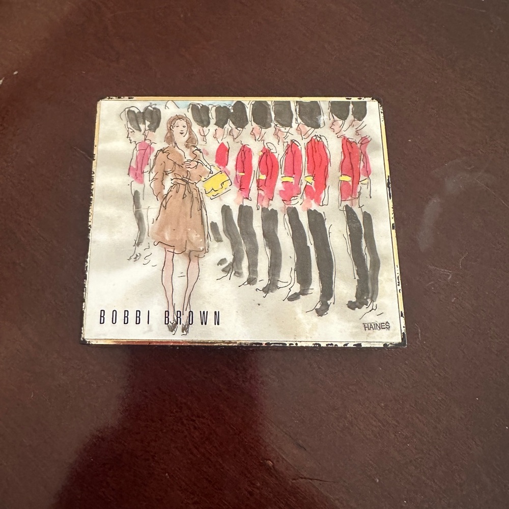 Bobbi Brown Illustrated Compact with Red and Yellow Accents